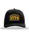 One Nation Under God Since 1776 Patch Snapback Hat by Perfect Union, featuring premium cotton-polyester blend, bold patriotic