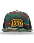 One Nation Under God Since 1776 Patch Flatbill Hats