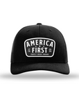 P.U.T. America First Black Patch Snapback Hats