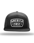 P.U.T. America First Black Patch 7 Panel Hats