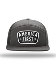 P.U.T. America First Black Patch 7 Panel Hats