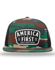 P.U.T. America First Black Patch Flatbill Hats