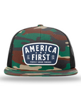 P.U.T. America First Navy Patch Flatbill Hats