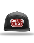 P.U.T. America First Red Patch 7 Panel Hats