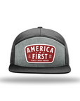 P.U.T. America First Red Patch 7 Panel Hats
