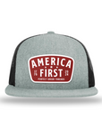 Shop the bold P.U.T. America First Red Patch Flatbill Hat from Perfect Union, crafted with premium 80/20 acrylic and wool, ad