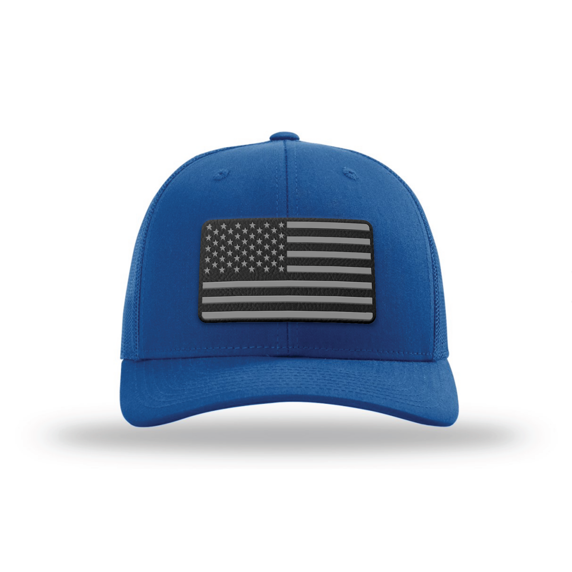 American Flag PVC Black Patch Snapback Hats