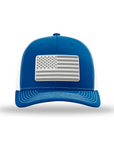 American Flag PVC White Patch Snapback Hats | Unapologetically American