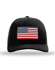 American Flag PVC Patch Snapback Hats