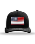 American Flag PVC Patch Snapback Hats