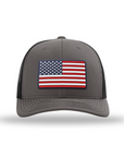 American Flag PVC Patch Snapback Hats
