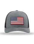 American Flag PVC Patch Snapback Hats