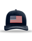 American Flag PVC Patch Snapback Hats