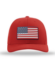 American Flag PVC Patch Snapback Hats