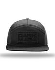 Dark MAGA Blackout PVC Patch 7 Panel Hats | Unapologetically American